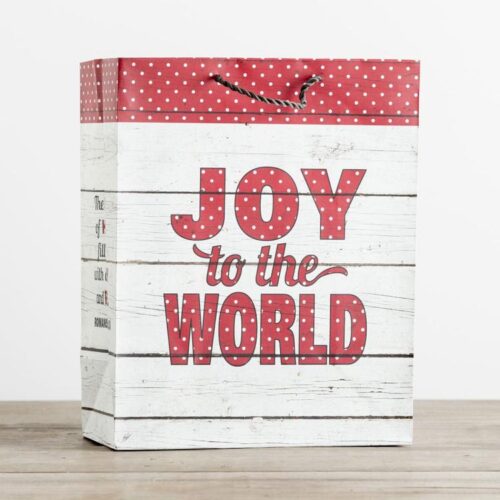 081983621772 Rustic Joy To The World Value Gift Bag