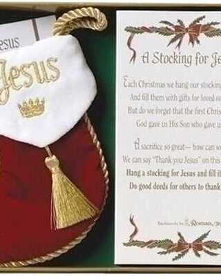 089945082678 Stocking For Jesus With Gift List (Ornament)