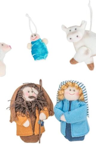 089945221800 Plush Nativity Figures With Fabric Bag