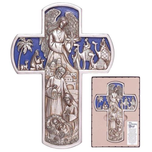 603799213745 Nativity Angel Metallic Cross