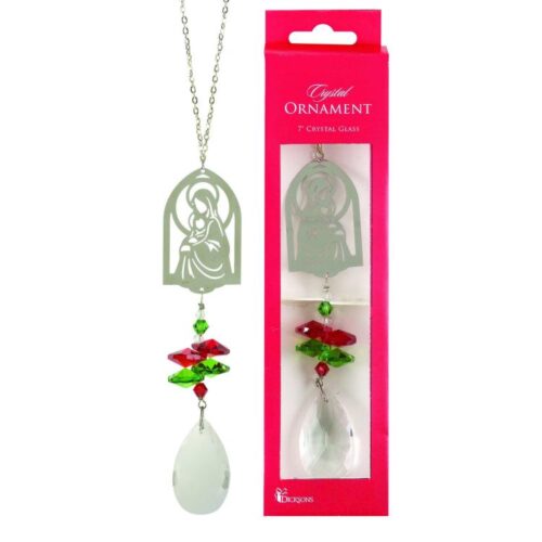603799358965 Madonna And Child Crystal (Ornament)