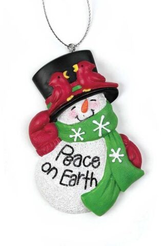 603799420440 Peace On Earth Snowman (Ornament)