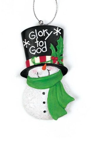 603799420457 Glory To God Snowman (Ornament)