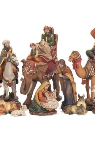 603799533683 Nativity Figures With Wise Men On Camels Elephant