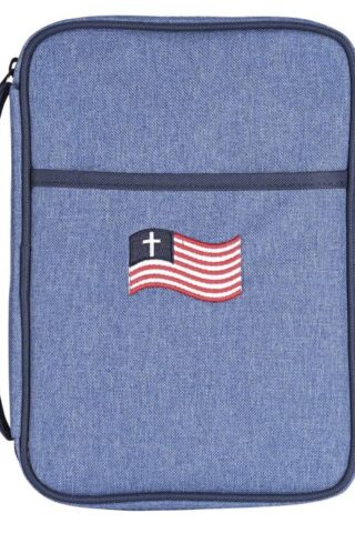 603799573337 Denim With Embroidered Flag