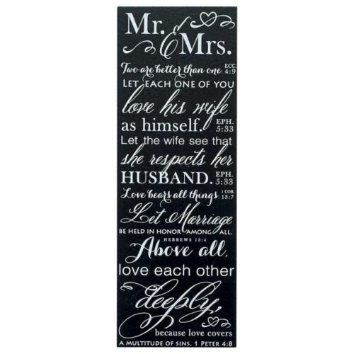 603799579957 Mr And Mrs (Plaque)