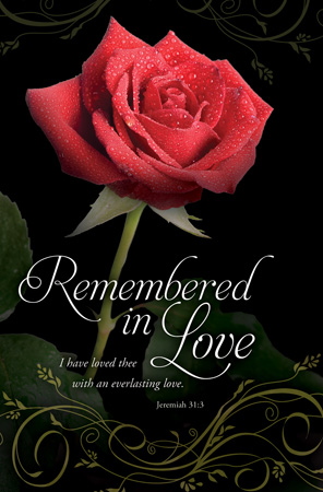 730817344515 Remembered In Love Pack Of 100