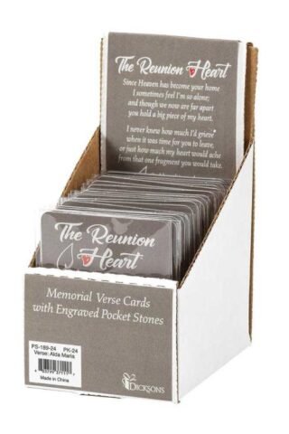 603799371117 Reunion Heart Pocket Stone With Verse Card