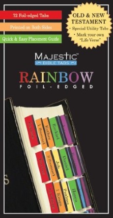 1934770973 Majestic Bible Tabs Rainbow