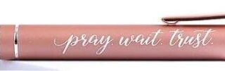 788200482726 Soft Touch Gift Pen Pray Wait Trust