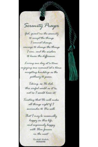 603799138956 Serenity Prayer Tassel Bookmark