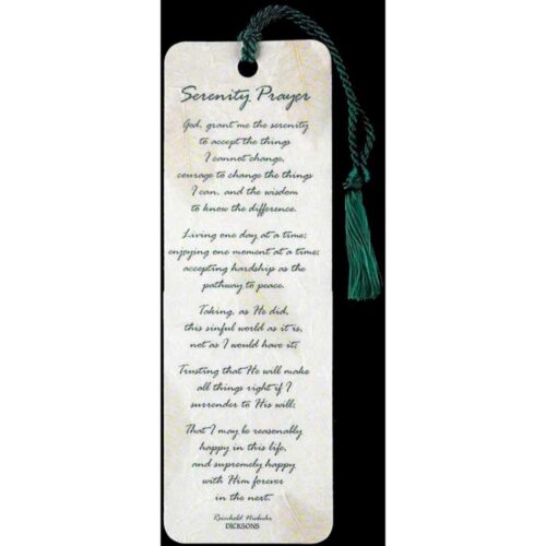 603799138956 Serenity Prayer Tassel Bookmark