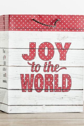 081983621772 Rustic Joy To The World Value Gift Bag