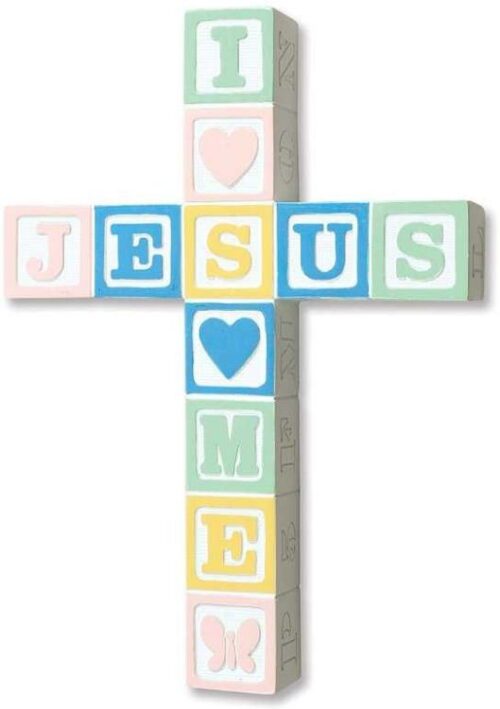 095177566046 Jesus Loves Me Cross Pastel