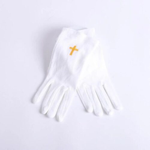 788200504572 Worship Gloves With Gold Cross