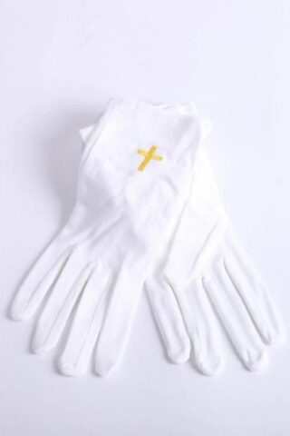 788200504589 Worship Gloves With Gold Cross