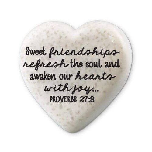 667665407331 Heart Stone Sweet Friendships Refress Proverbs 27:9