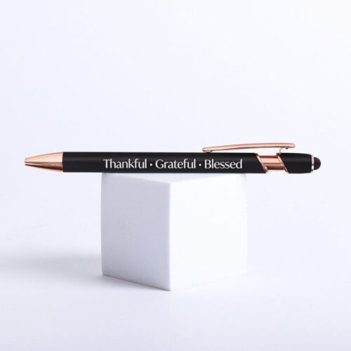 788200482719 Soft Touch Gift Pen Thankful Grateful Blessed