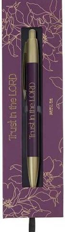 1220000324497 Trust In The Lord Purple Gift Pen Proverbs 3:5