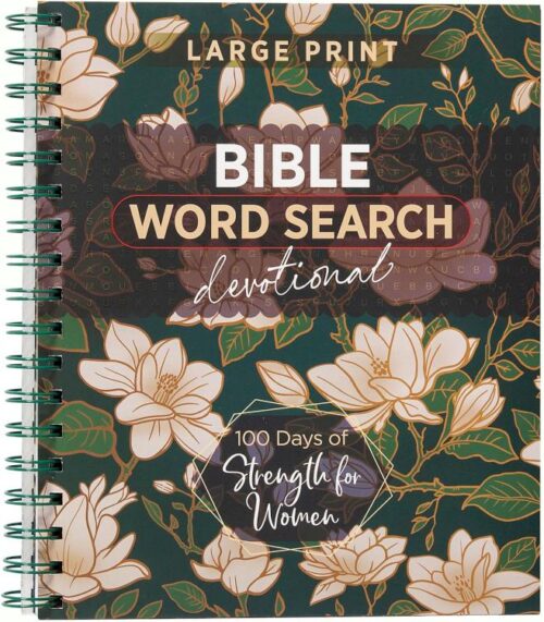 9781424569786 100 Days Of Strength For Women Bible Word Search Devotional (Large Type)