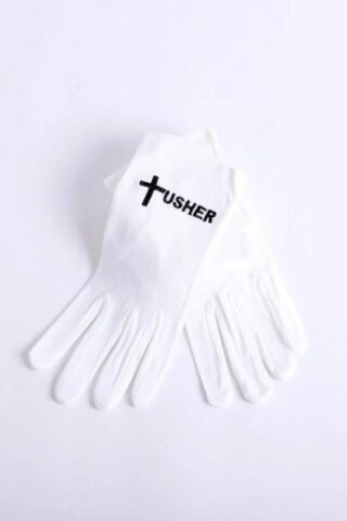 788200504275 Usher Gloves With Black Cross