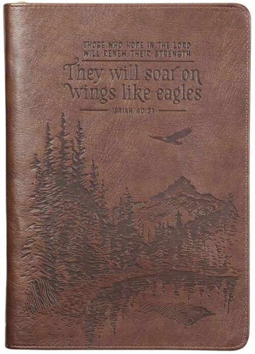 9781642726411 Soar Faux Leather Classic Journal With Zipper Closure