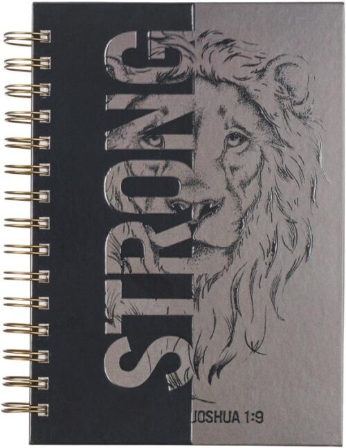 9781642727227 Journal w/Scripture Strong Lion Joshua 1:9