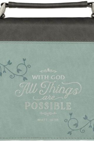 1220000137295 Women's Fashion Bible Cover All Things are Possible Matthew 19:26