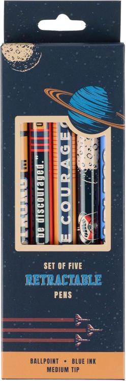 6006937171008 Be Courageous Blue Ink Ballpoint Pen Set Joshua 1:9