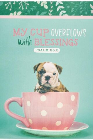 6006937160811 Small Handy Scripture Notepad for Women: Cup Overflows - Psalm 23:5 Inspirationa