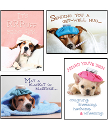 730817356501 Get Well Its Rrruff Being Sick