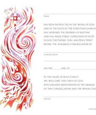 9780806646558 Community Confirmation Certificate 12 Pack