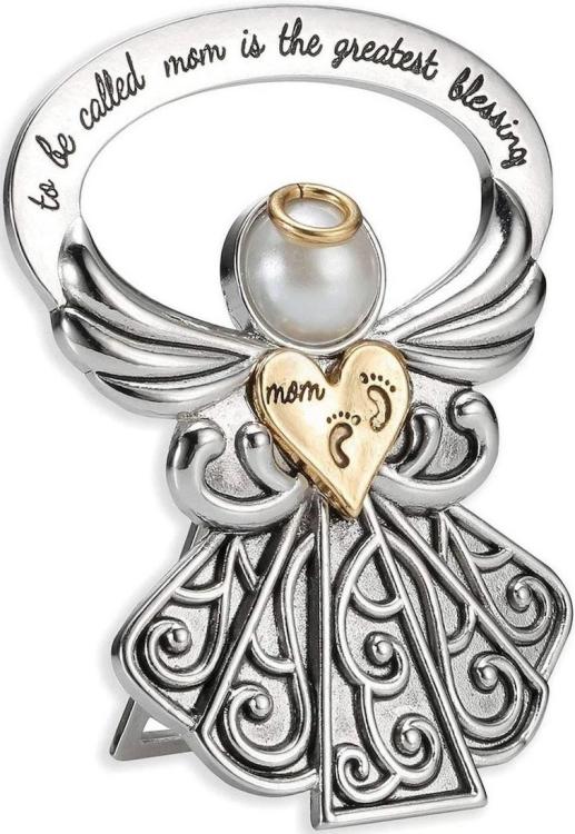 089945629644 Rhodium Besdie Angel Mom (Figurine)