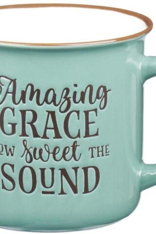 1220000131996 Amazing Grace Green Camp Style Coffee Mug