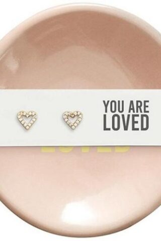 195002312302 You Are Loved Earrings And Ring Dish